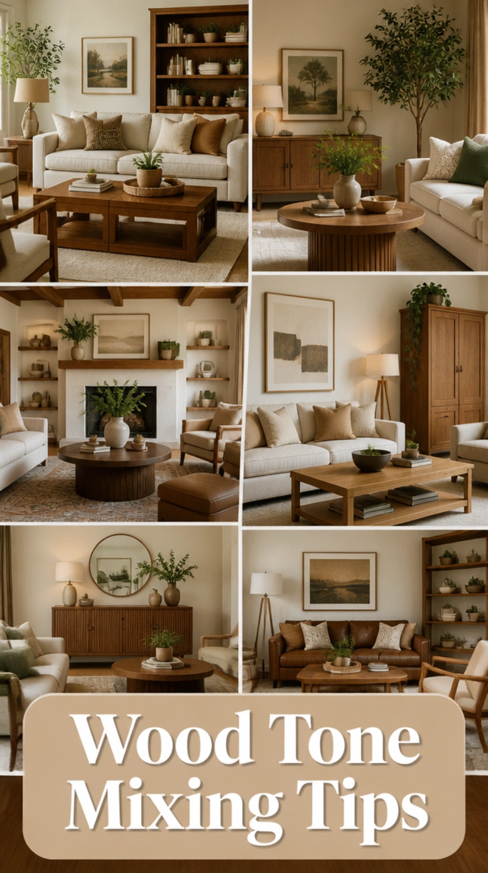 The Wood Tone Mixing Rule That Makes a Small Living Room Feel Curated Rather Than Mismatched