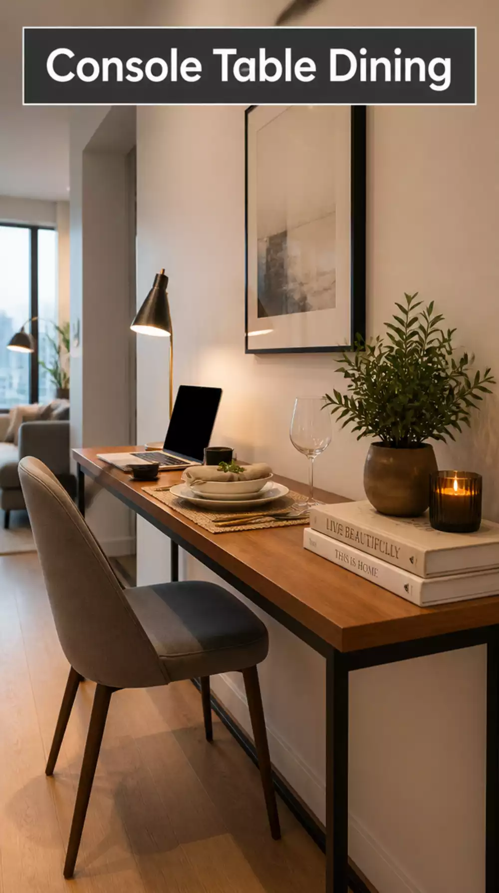 Stylish Console Dining Table Ideas for Narrow Apartments