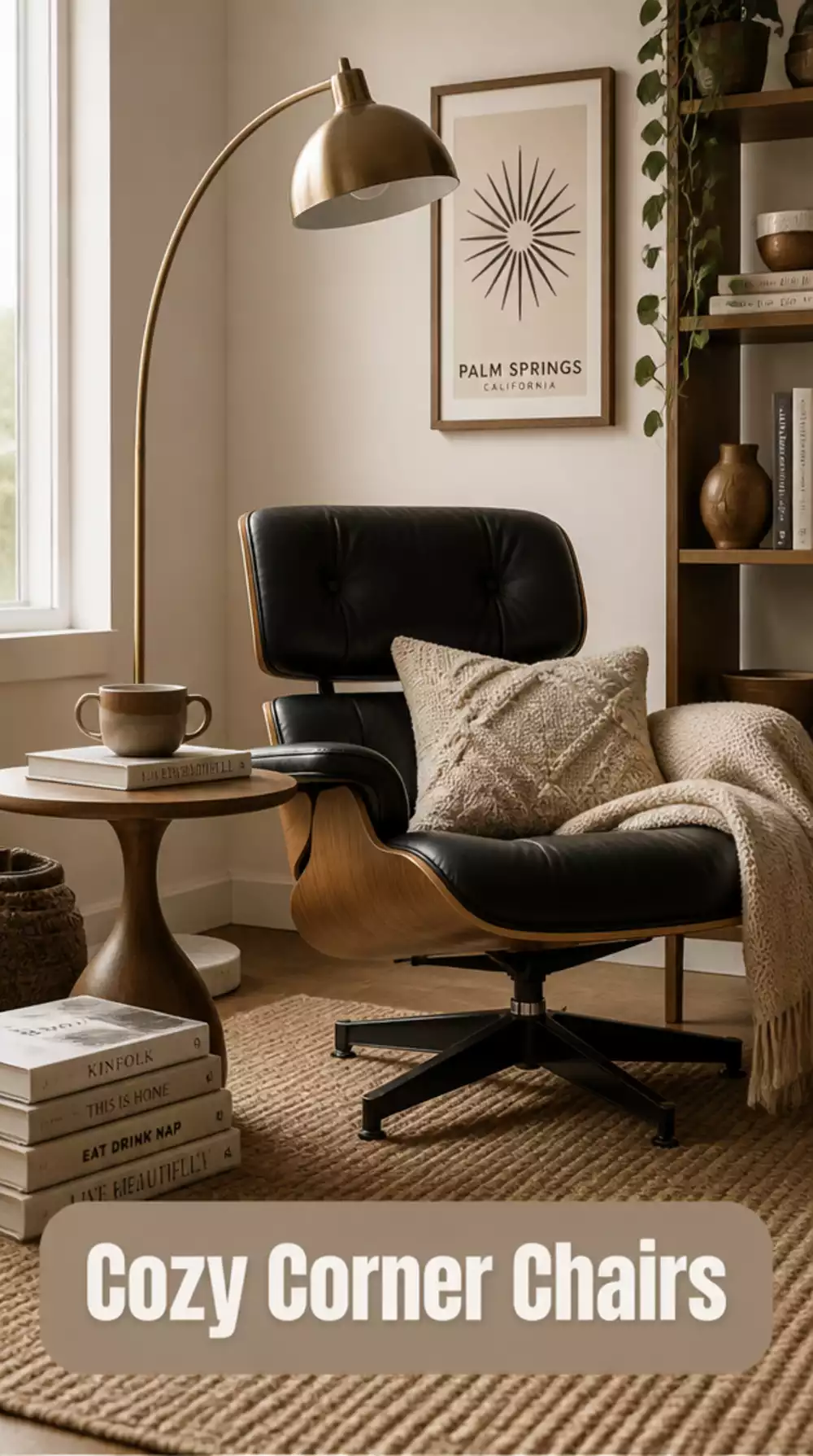 Eames-Style Accent Chair Adds Mid-Century Character to Tiny Corner