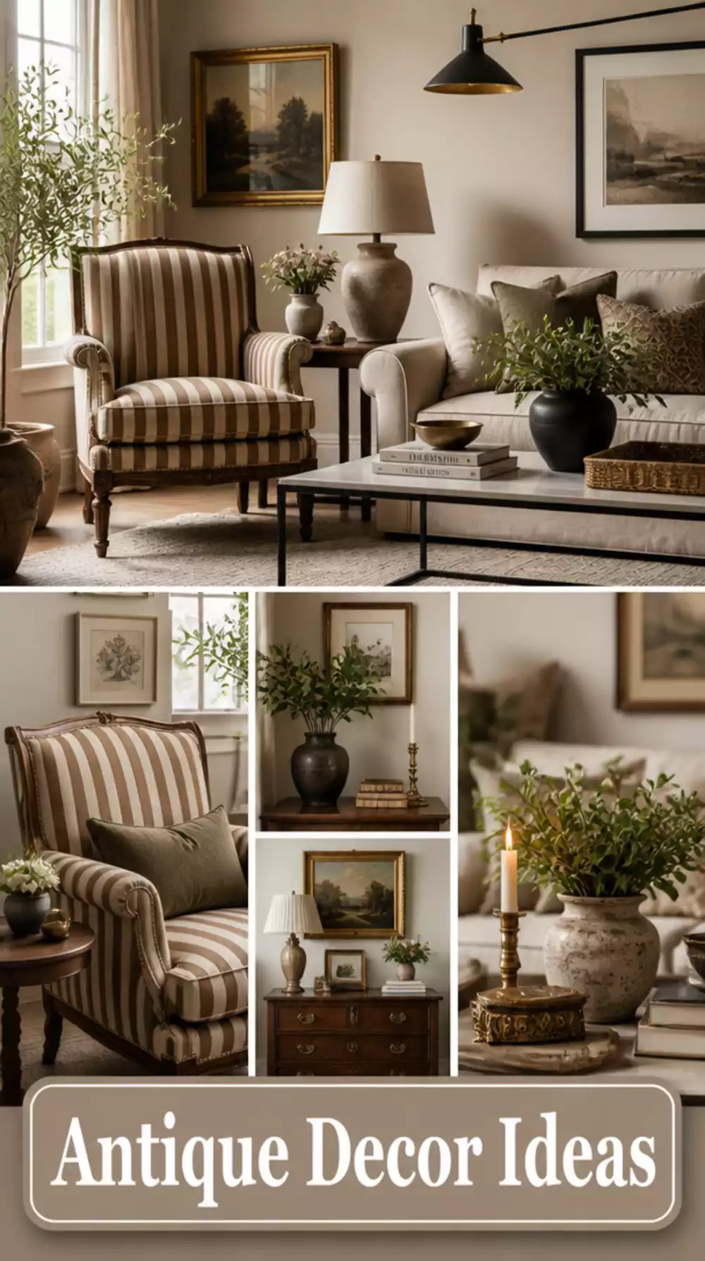 How Mixing One Antique Piece Into a Modern Small Living Room Creates a Transitional Feel