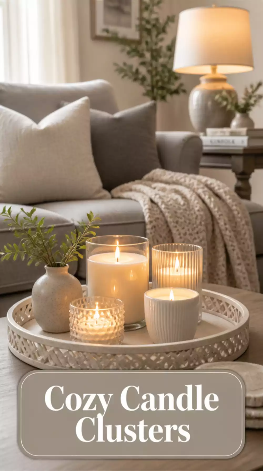 Pillar Candle Cluster Ideas for Small Living Rooms