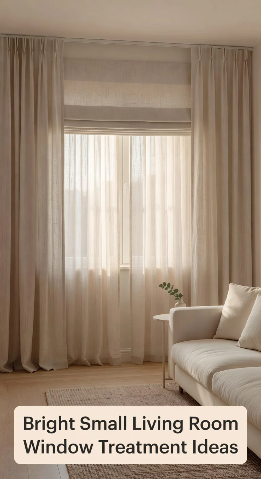 Bright Small Living Room Window Treatment Ideas to Maximize Natural Light