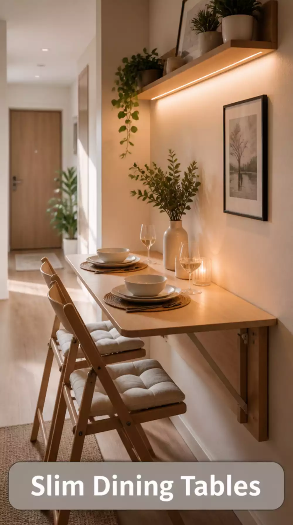 Slim Rectangle Table for Narrow Apartments