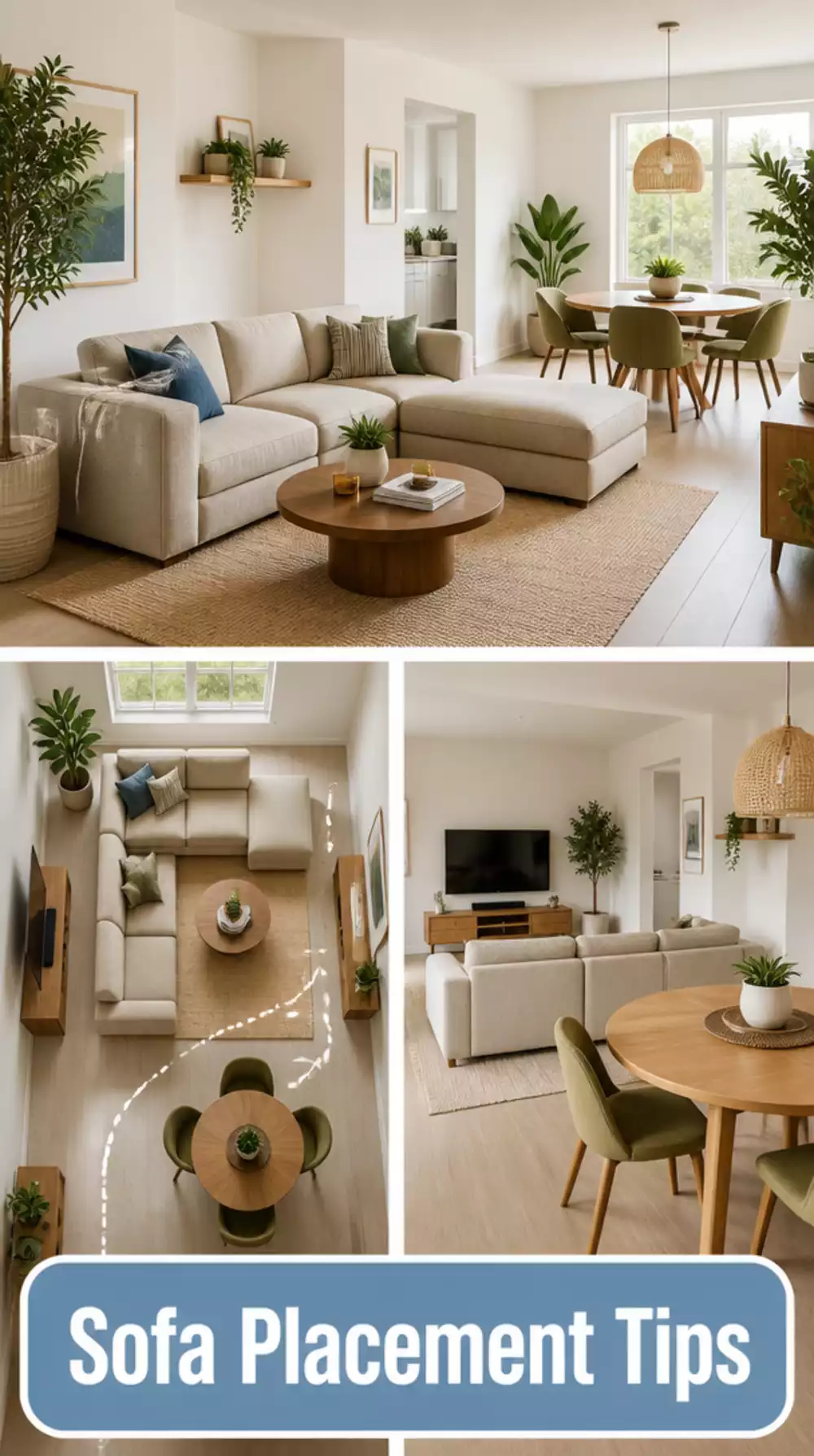 Small Living Room Dining Combo Sofa Placement That Keeps Both Zones Feeling Open