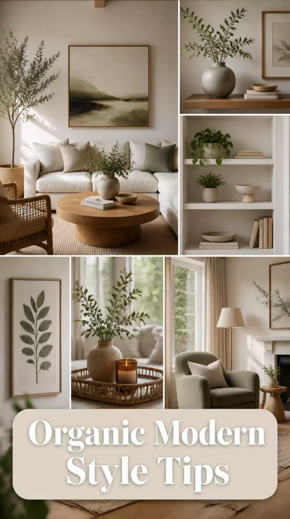 The Organic Modern Styling Rule That Makes a Small Living Room Feel Expensive and Calm