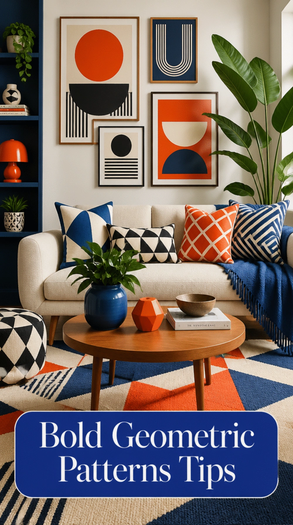 The Scale Rule for Using Bold Geometric Patterns in a Small Living Room Without Overwhelm