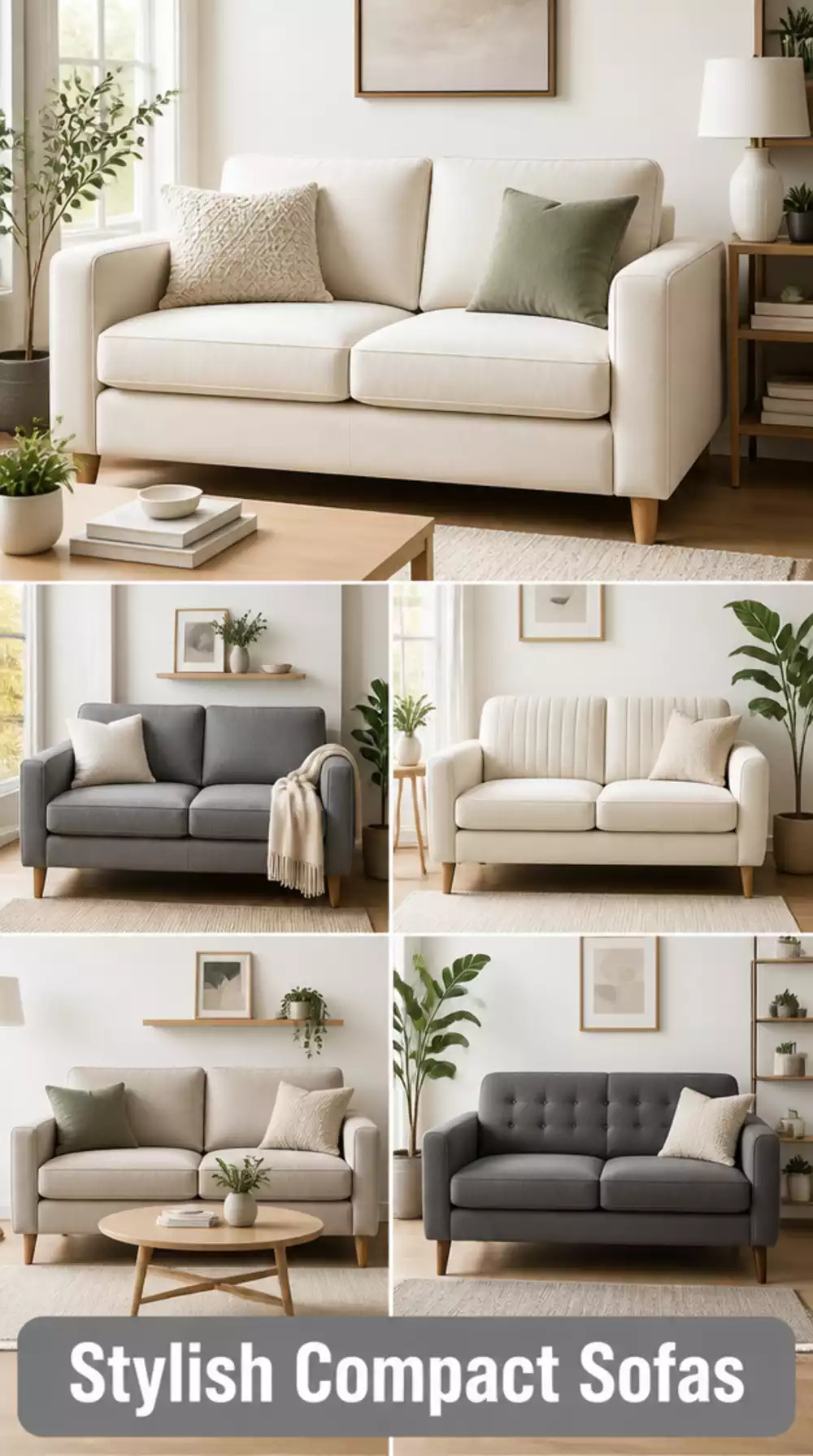 Compact Living Room Sofa That Fits a Tiny Apartment Without Crowding