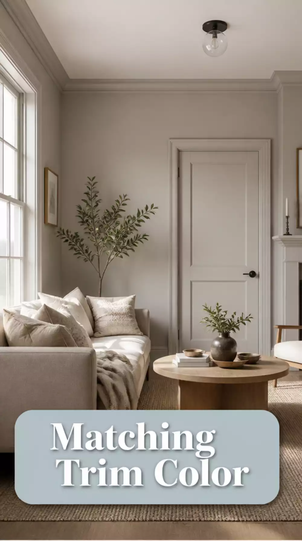 Why Painting Small Living Room Trim the Same Color as the Walls Feels Bigger