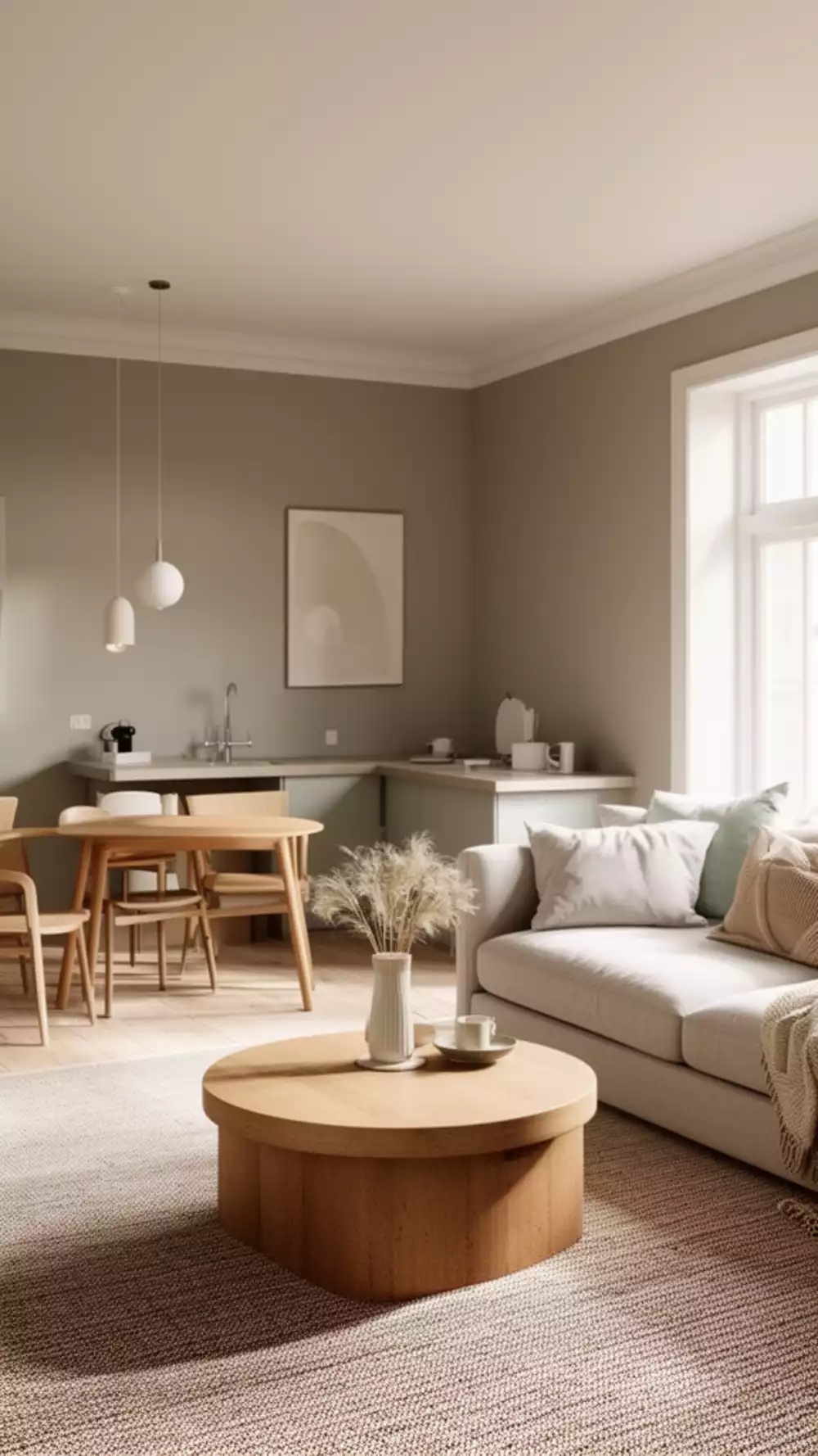 Greige Wall Paint Ideas for a Unified Small Space