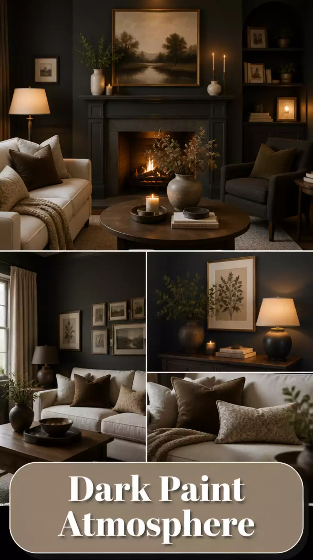 How Dark Paint in a Small Living Room Creates More Atmosphere Than Any Furniture Can