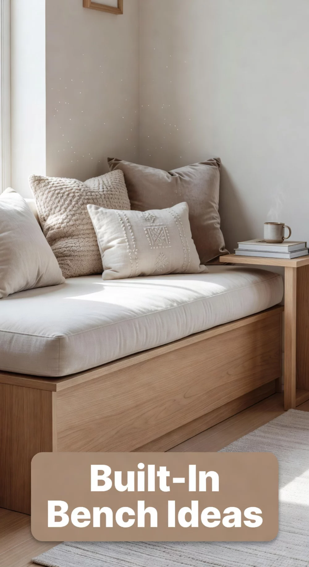 Small Living Room Corner Built-In Bench That Converts an Awkward Tiny Nook Into Seating