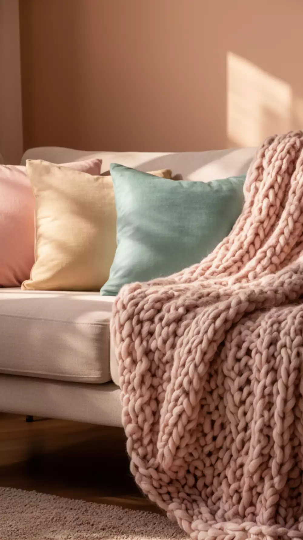 Small Living Room Sofa Throw and Cushion Refresh That Costs Under $50