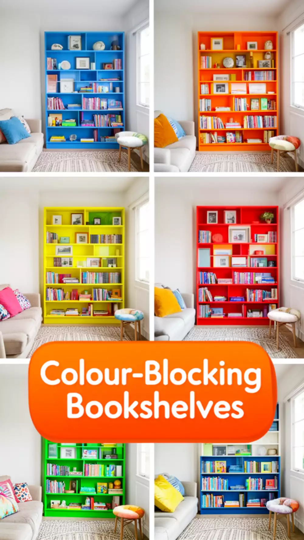 Why Colour-Blocking Bookshelves Makes Any Small Living Room Look Intentionally Styled