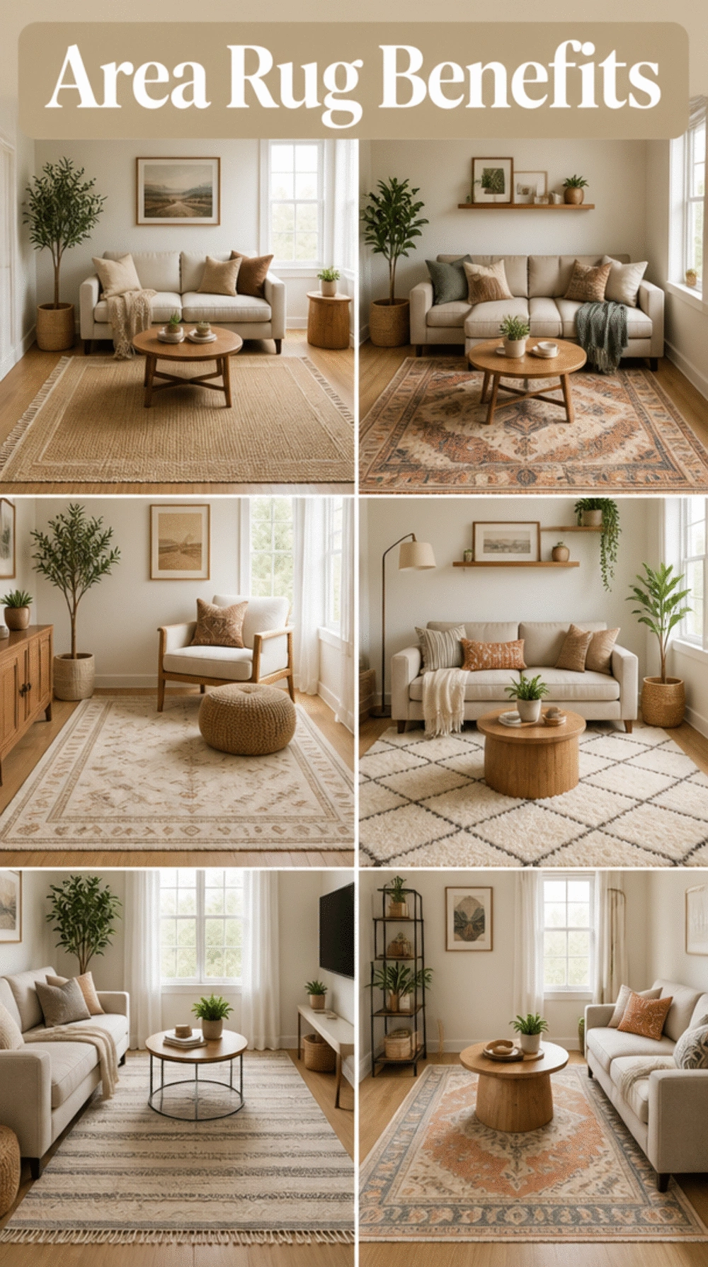 How a Single Area Rug Makes a Small Open-Concept Living Room Feel Like a Separate Room
