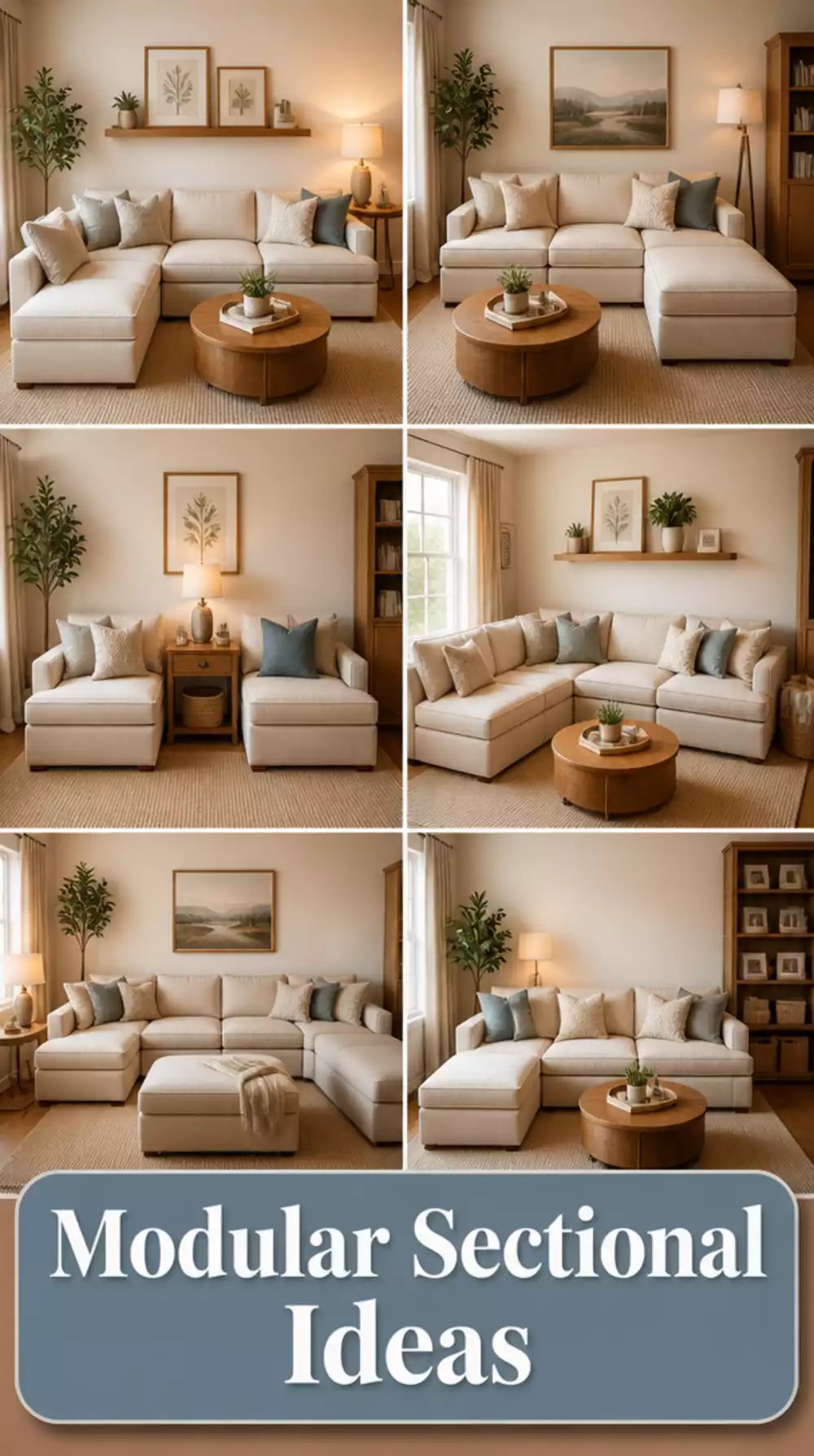 Small Living Room Modular Sectional That Grows as Your Space Changes