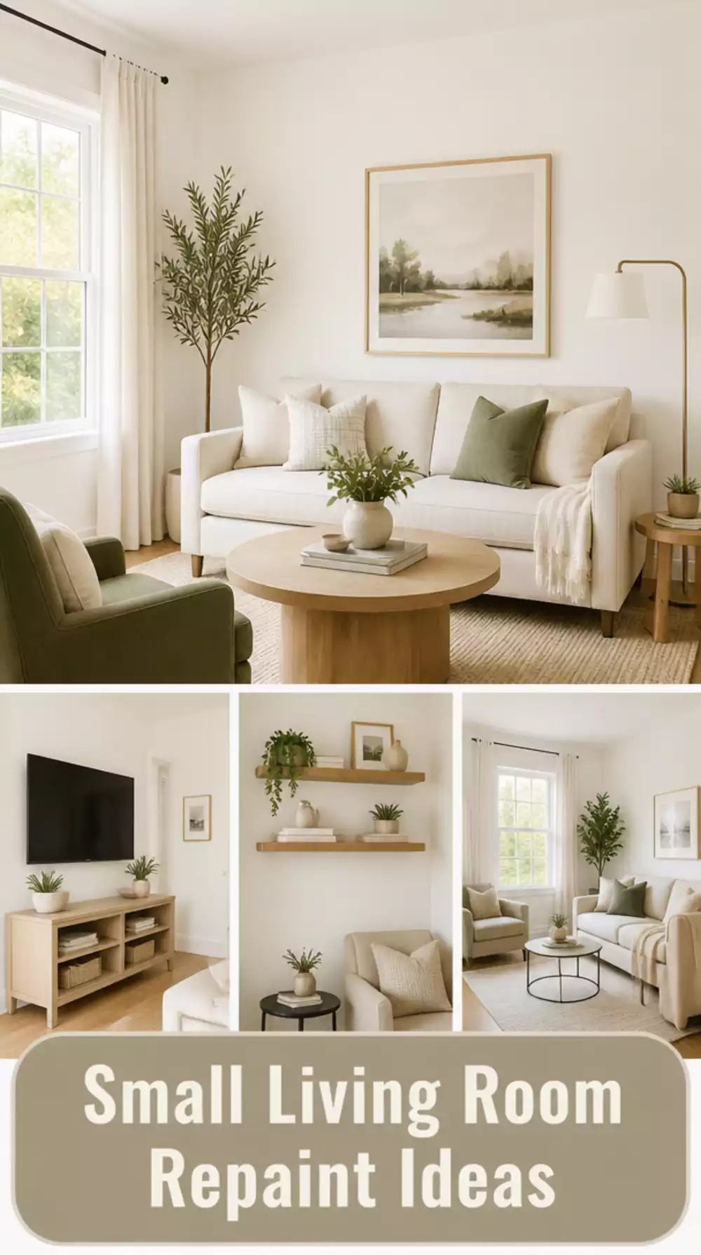 Small Living Room Repaint in a Warm White That Instantly Modernises a Compact Space