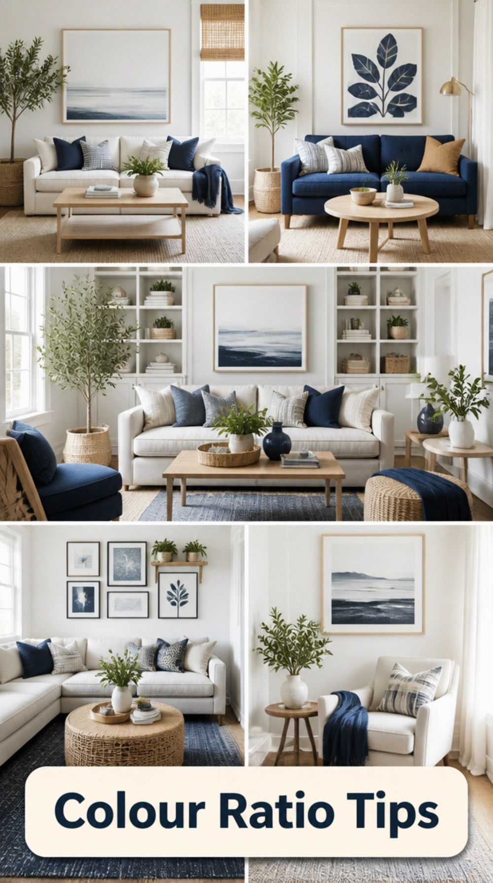 The Hamptons Small Living Room Colour Ratio That Stops a Tiny Space Looking Like a Nautical Cliche