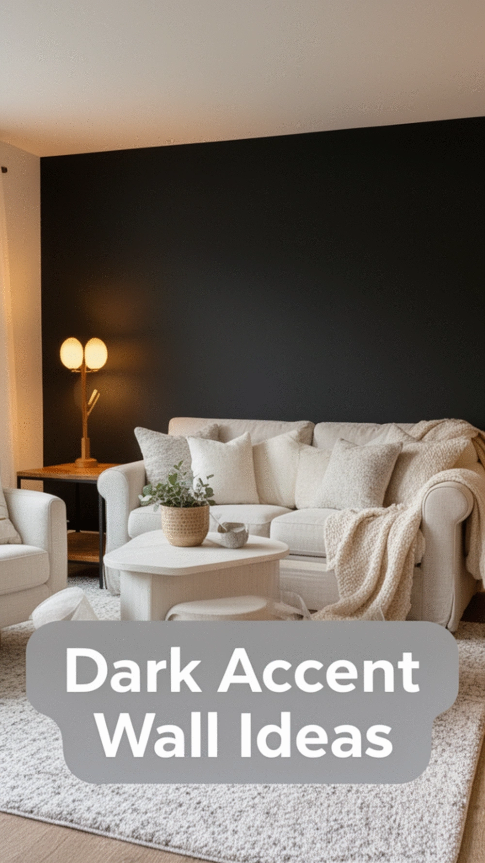 Why a Single Dark Accent Wall Makes a Small Living Room Feel More Spacious