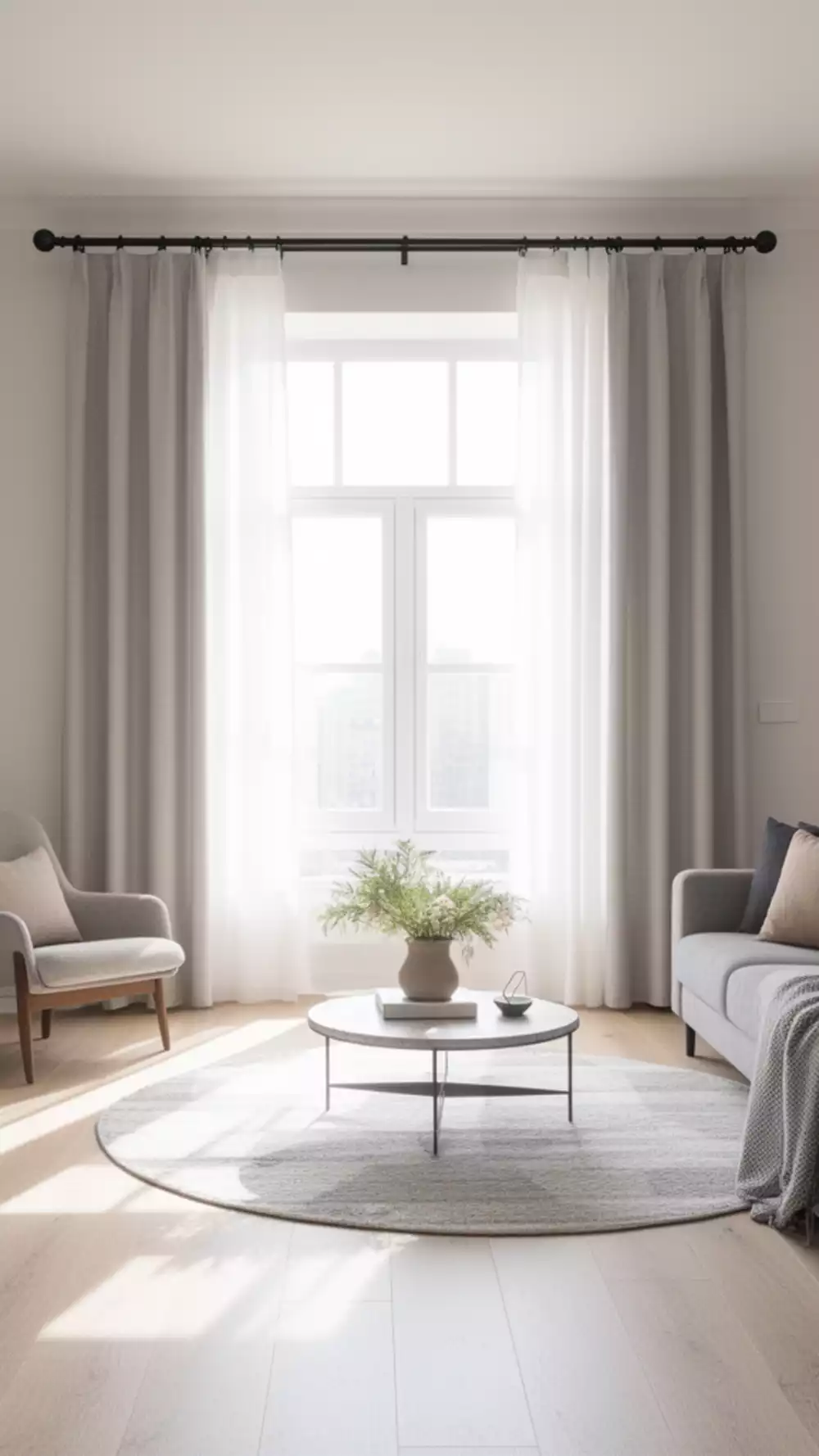 Wide Curtain Rod Ideas for Small Living Rooms