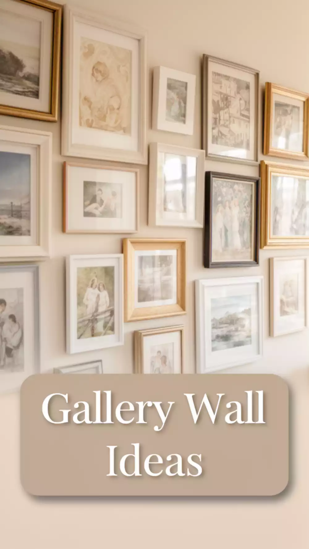 The Small Living Room Gallery Wall That Fills a Blank Wall for Under $30