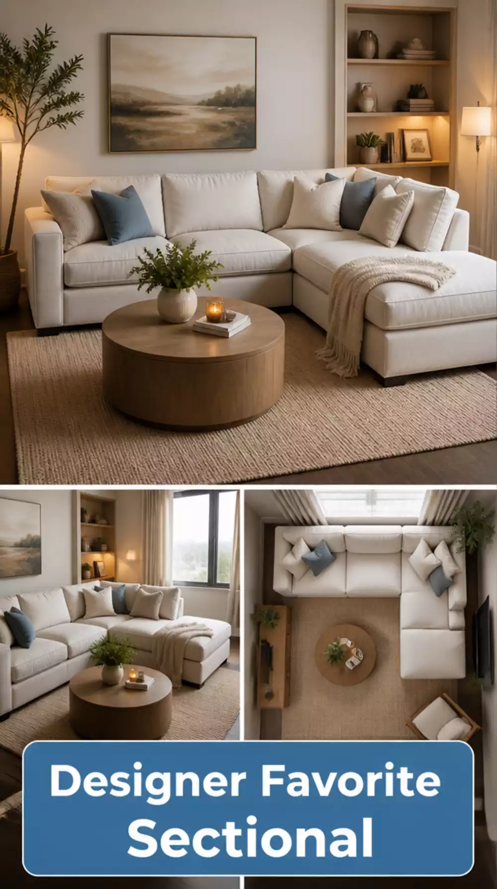 The One Sectional Configuration Designers Love for Small Living Rooms