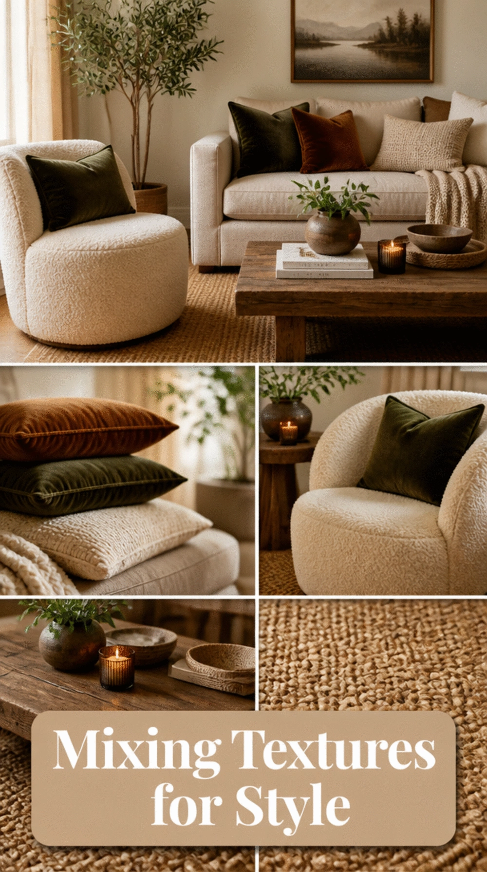 Why Mixing Three Fabric Textures Makes a Small Living Room Feel Twice as Styled