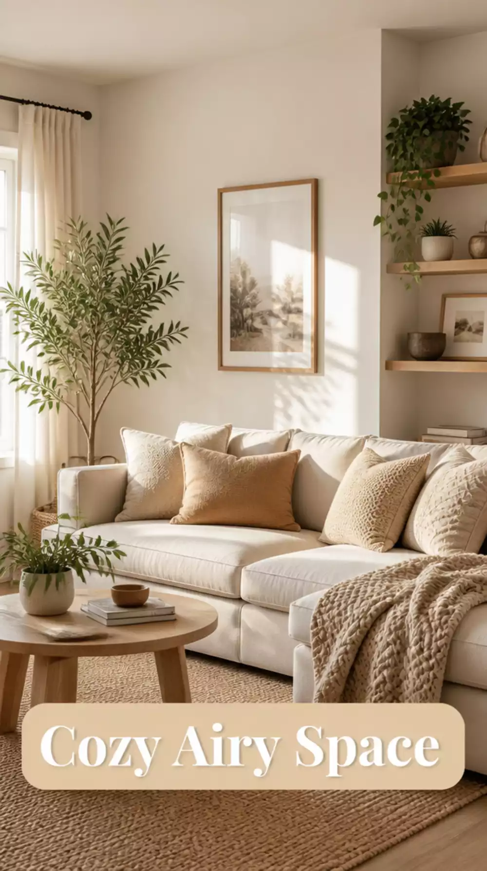 Small Living Room Warm White Wall Paint That Makes a Tiny Space Feel Airy