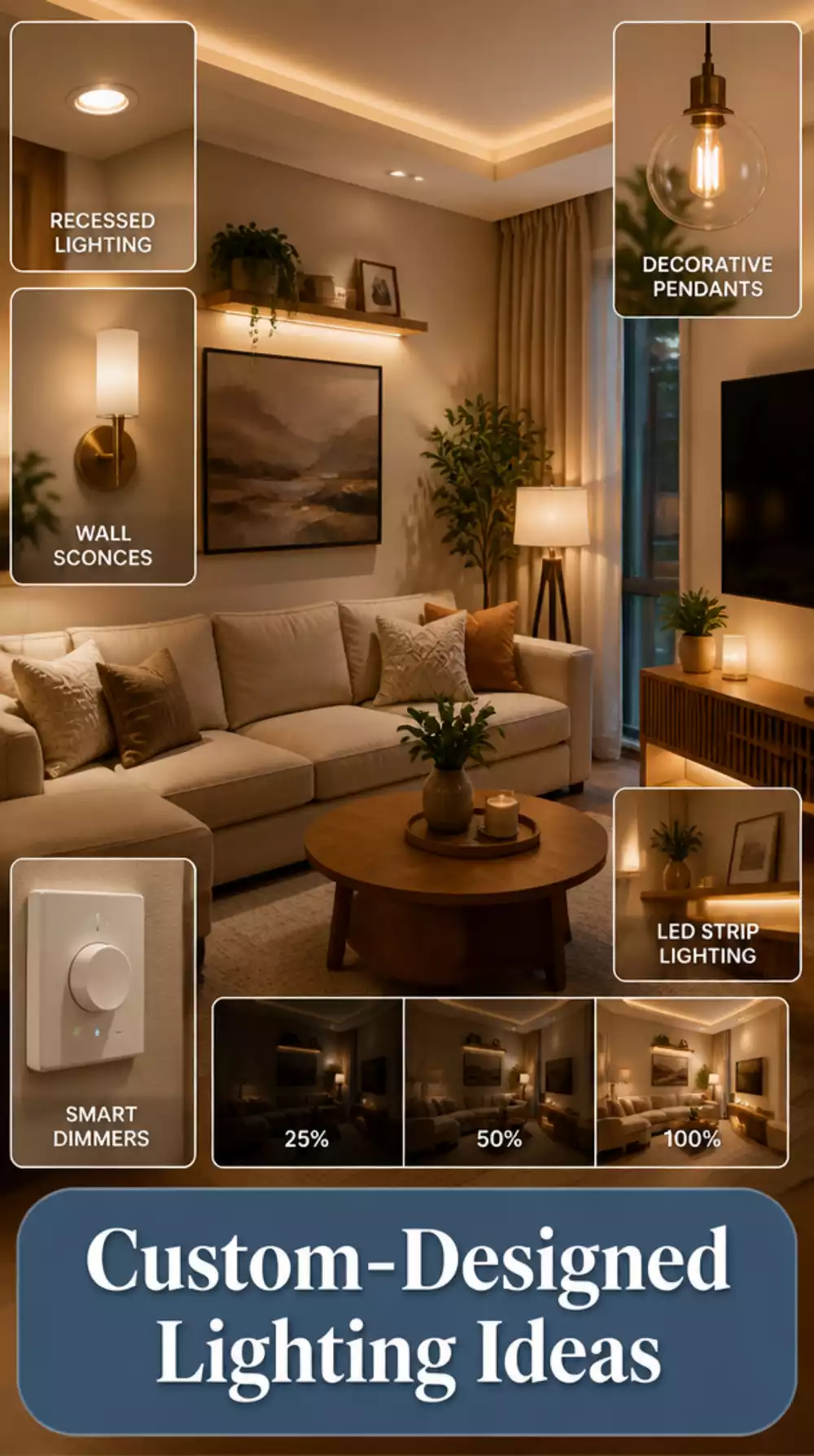 The One LED Lighting Trick That Makes a Small Living Room Look Custom-Designed
