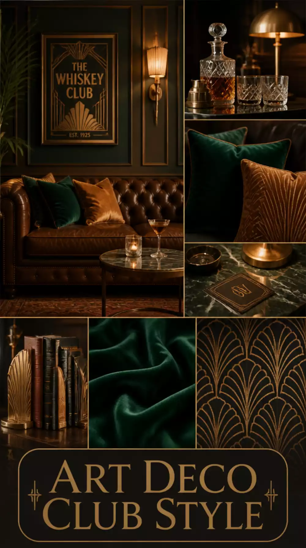 The Art Deco Small Living Room Detail That Makes a Tiny Space Look Like a 1920s Private Members Club