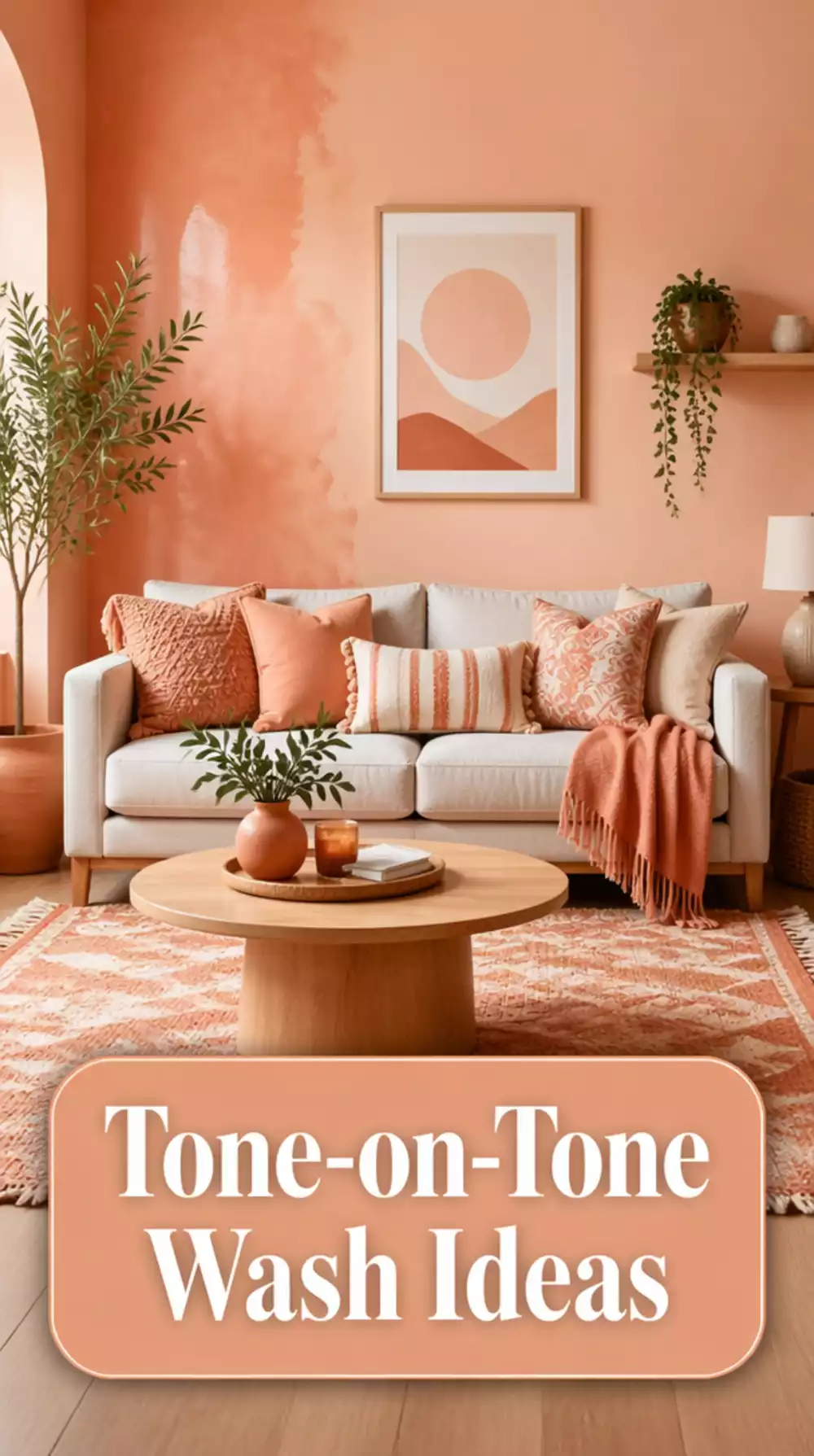 Living Room Tone-on-Tone Two-Colour Wash in a Small Space That Adds Depth Without Hard Lines