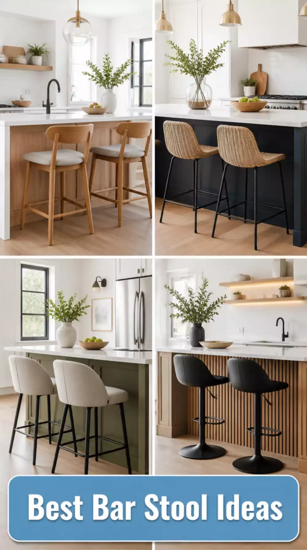 Living Dining Combo Bar Stools at the Kitchen Counter That Replace a Dining Table