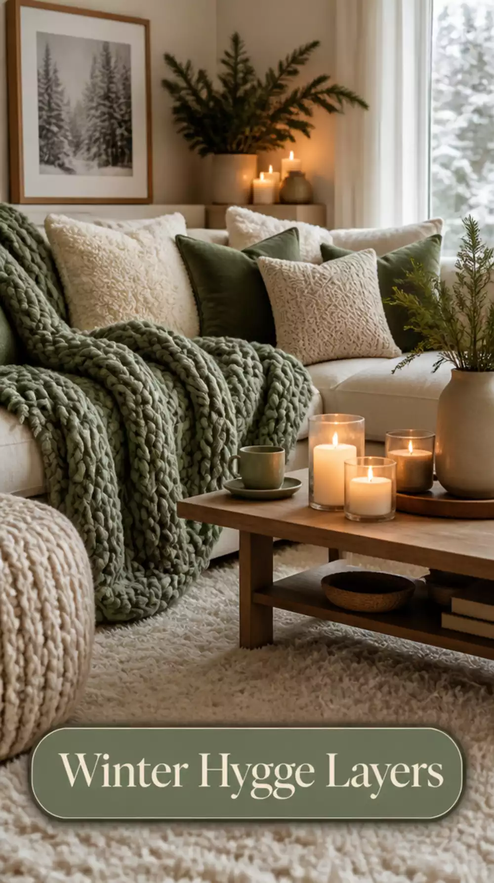 Winter Hygge Decor Ideas for Small Living Rooms