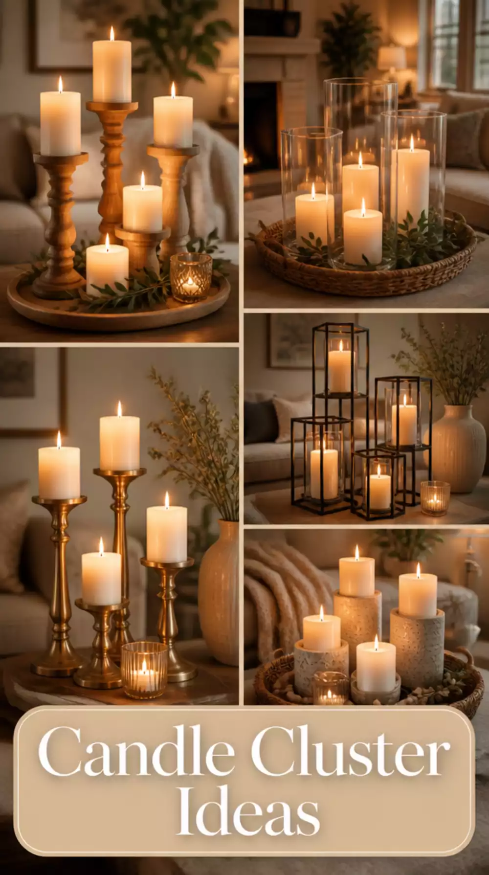 Why Candle Clusters on a Living Room Coffee Table Warm Up Any Tiny Space Instantly