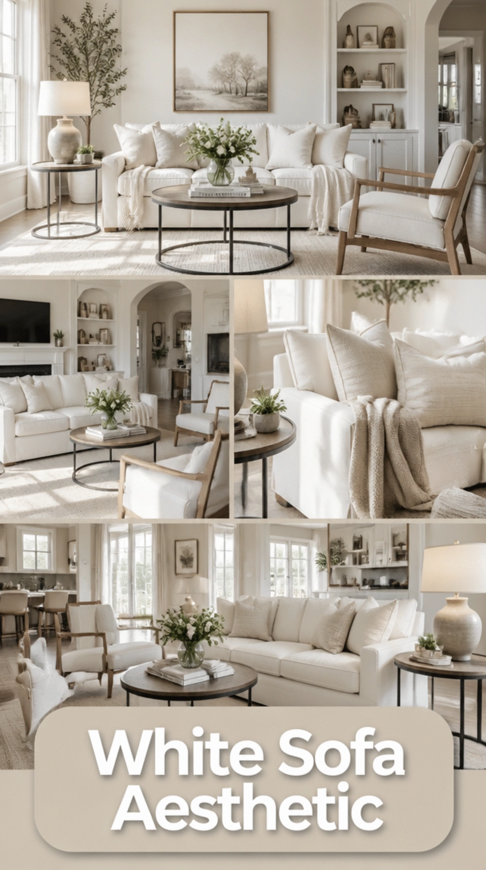 Living Room Warm White Paint With a White Sofa in a Small Space That Feels Like a Design Choice