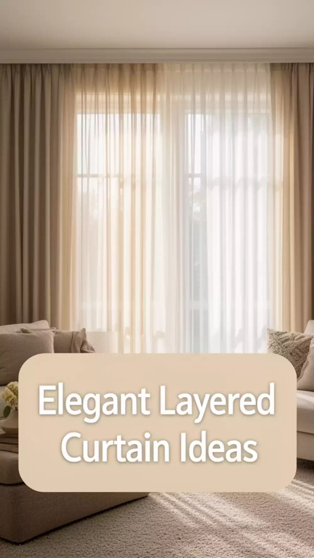 Layering Sheer Cotton Voile Panels Under Heavier Curtains