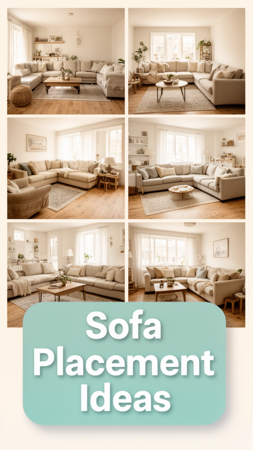 Small Open-Plan Living Room Sofa Placement That Creates a Visible Room Boundary
