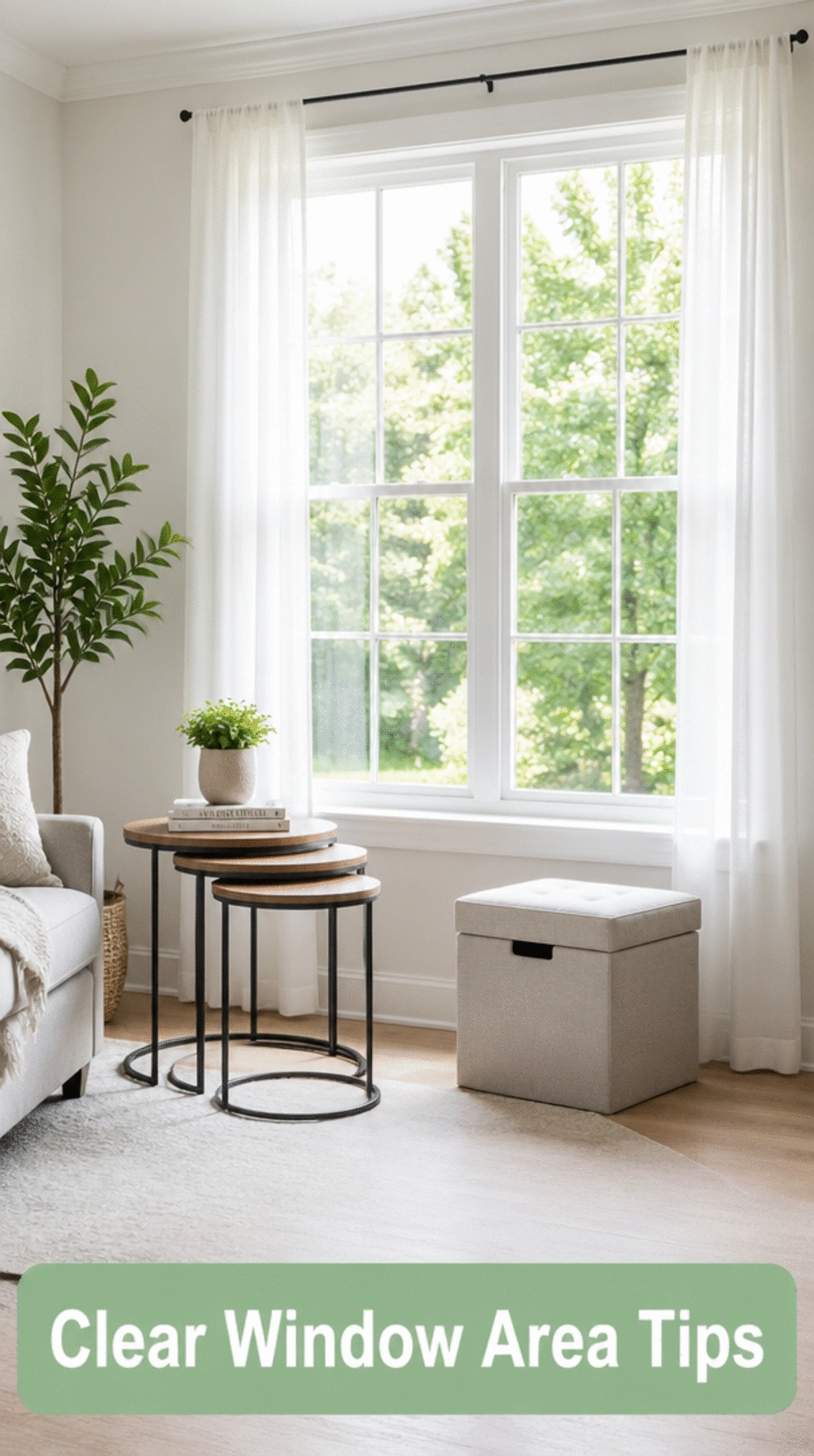 How Keeping the Area Around a Large Window Clear Makes a Small Living Room Feel Twice as Bright