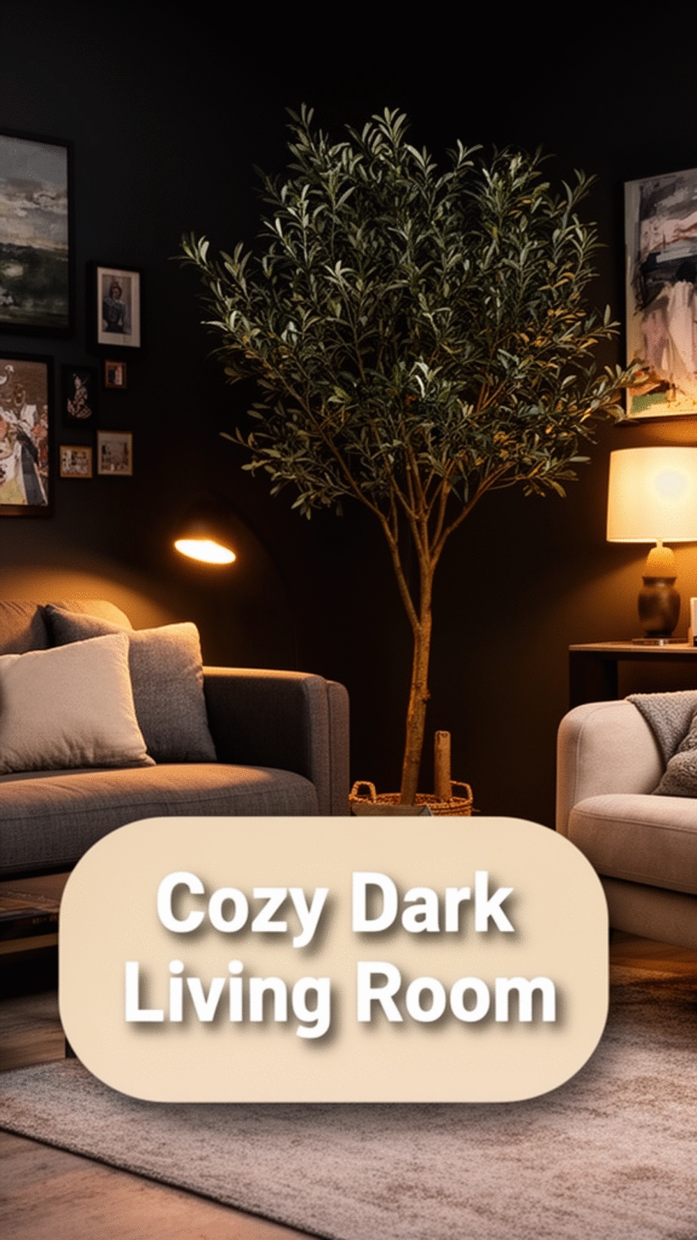 Why a Dark Moody Small Living Room Actually Feels Cosier Than a Pale One