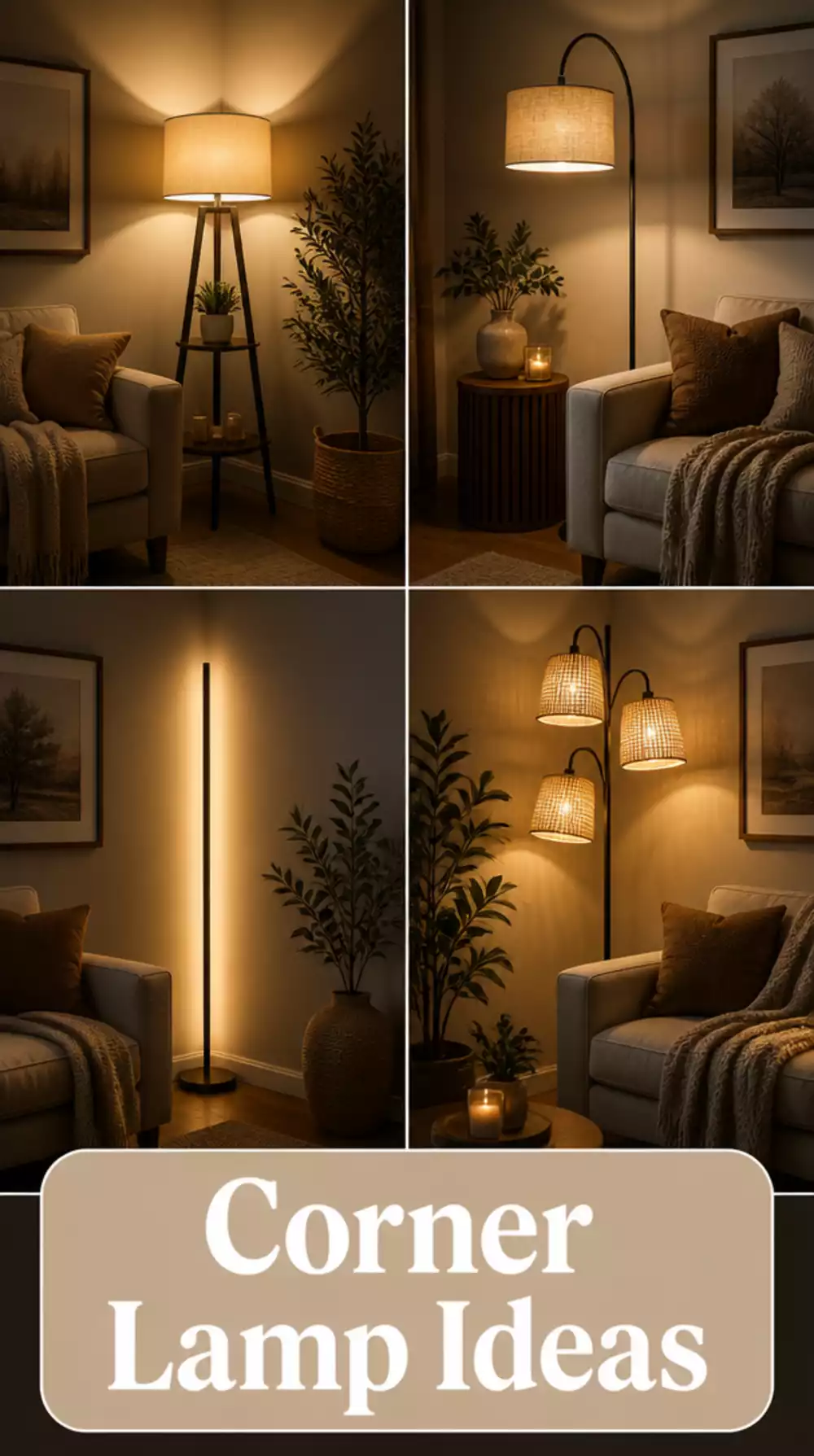 How Placing a Floor Lamp in a Dark Small Living Room Corner Changes the Whole Atmosphere