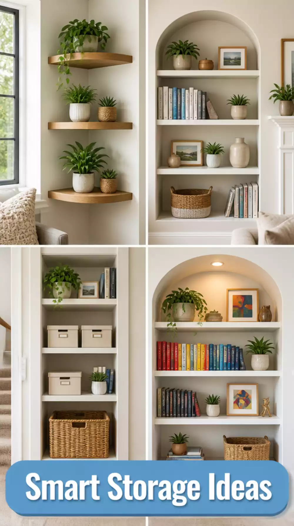 Living Room Built-In Alcove Shelving That Turns a Dead Small Wall Into Smart Storage