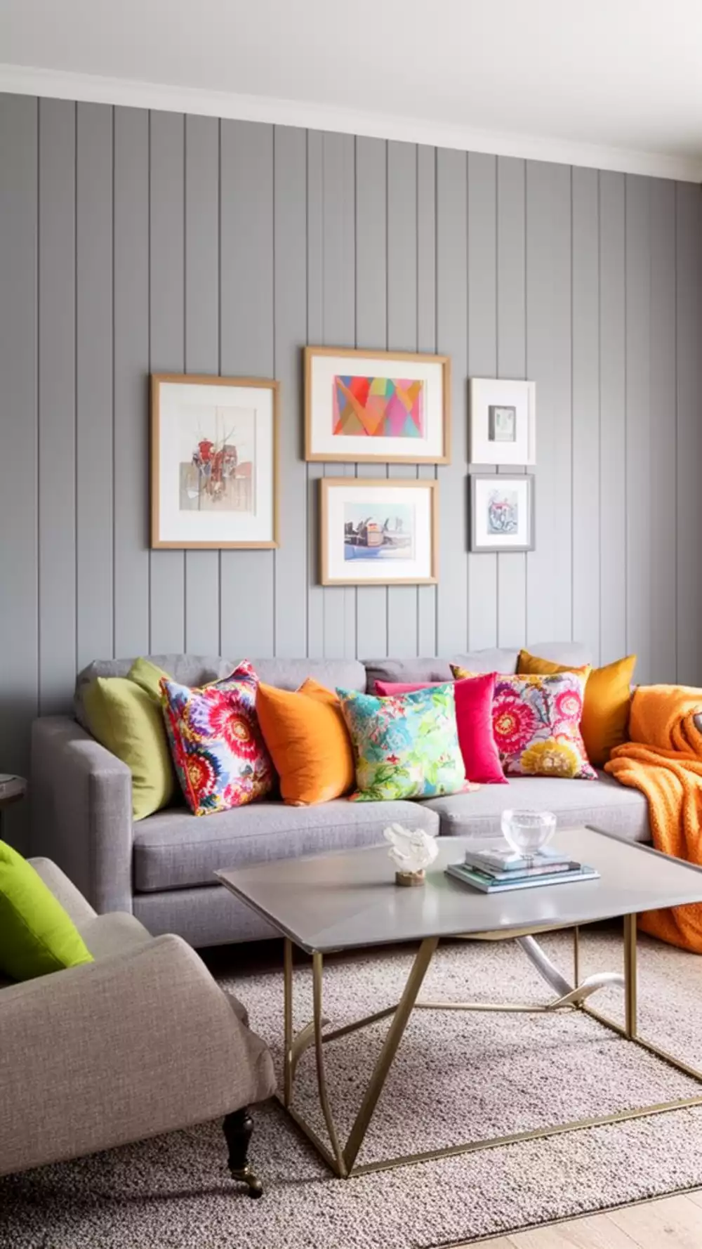 Stunning Vertical Shiplap Panelling for Small Living Rooms