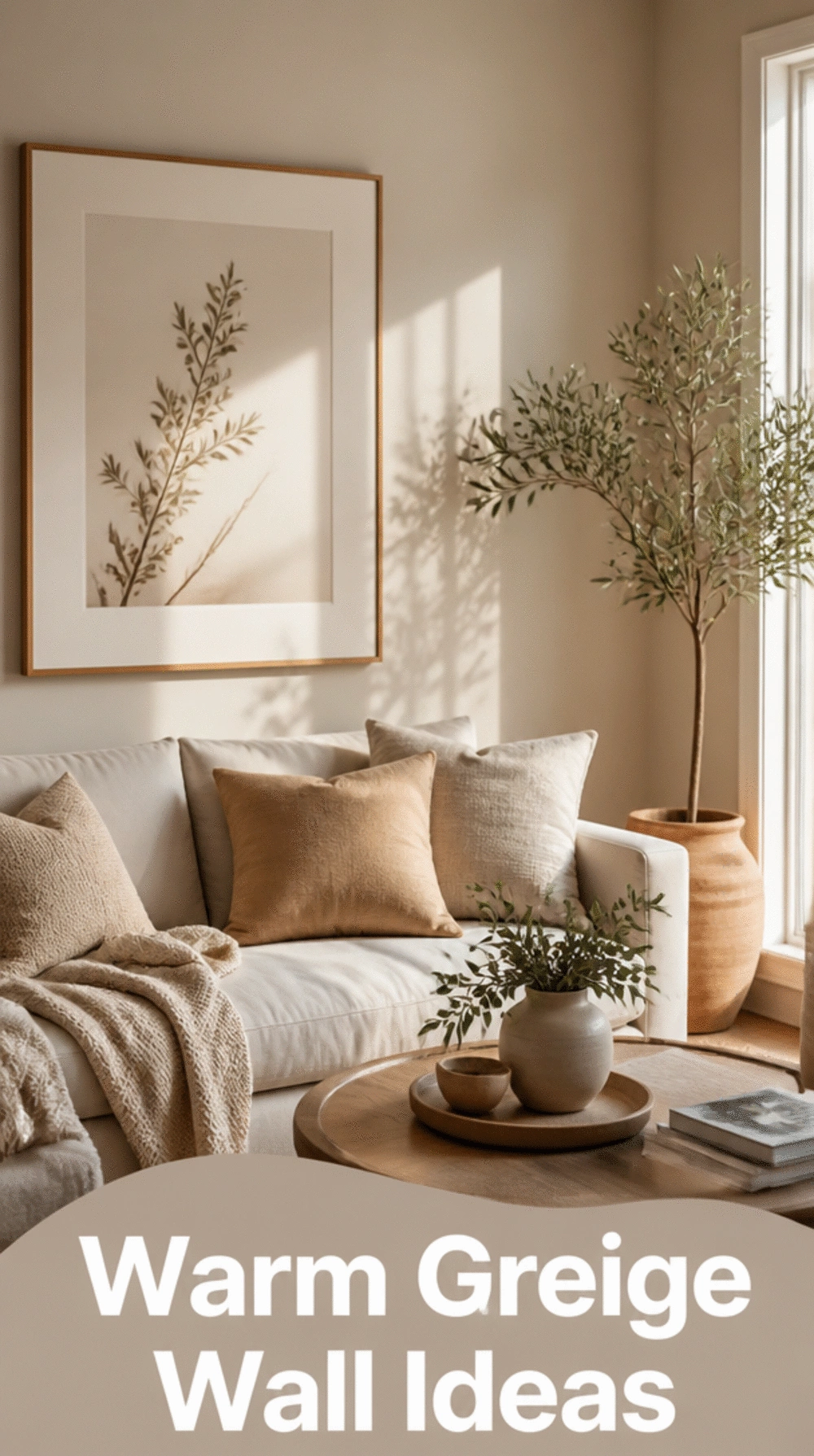 Small Living Room Warm Greige Wall Color That Pairs With Any Neutral Decor