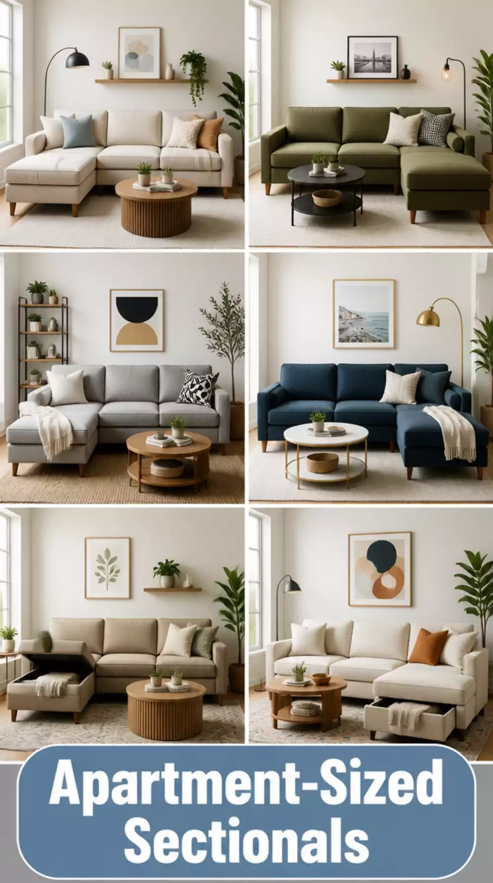 Apartment-Sized Living Room Sectional That Fits Under Ten Feet Wide