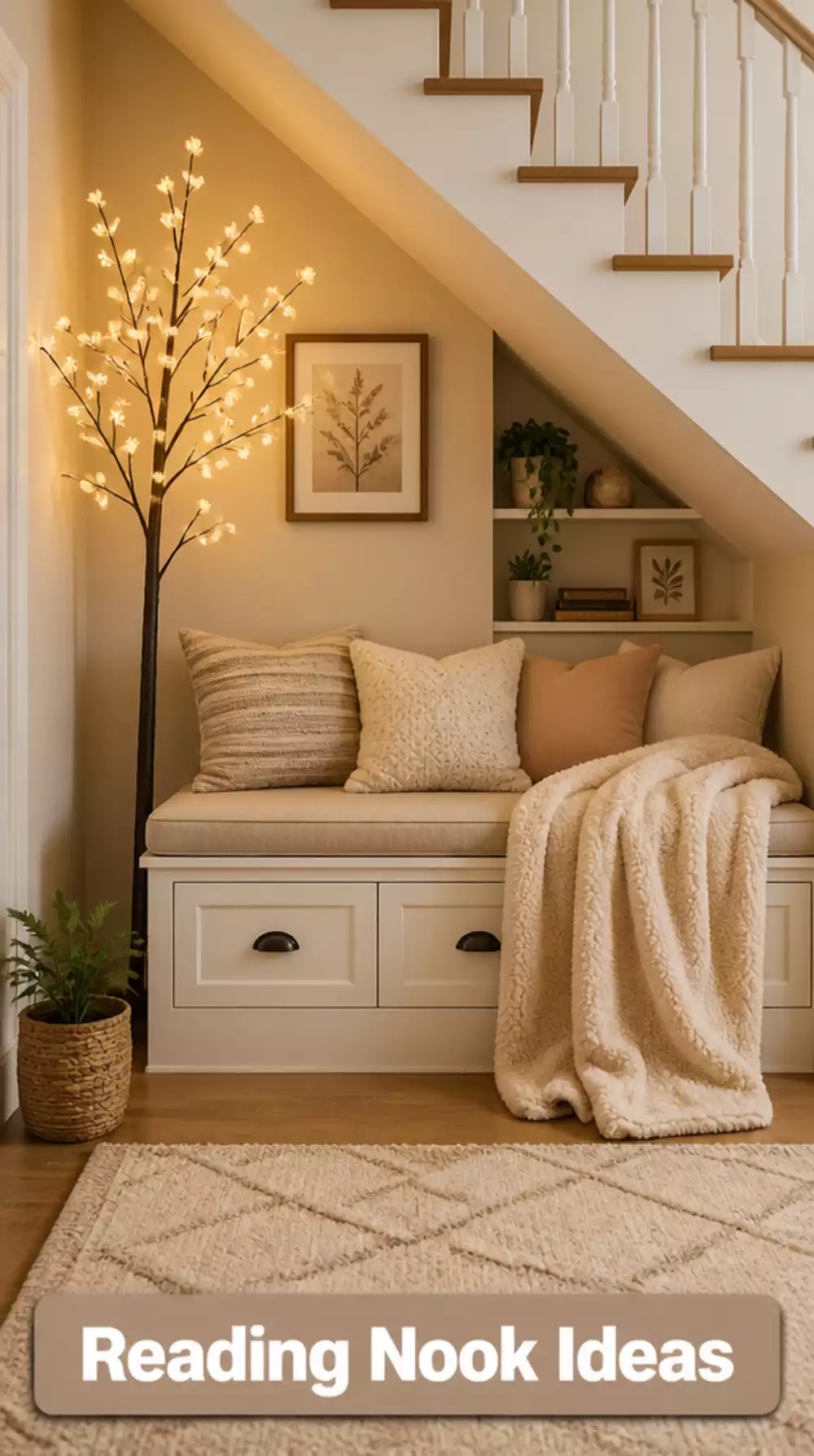 Under-Stair Reading Nook Ideas
