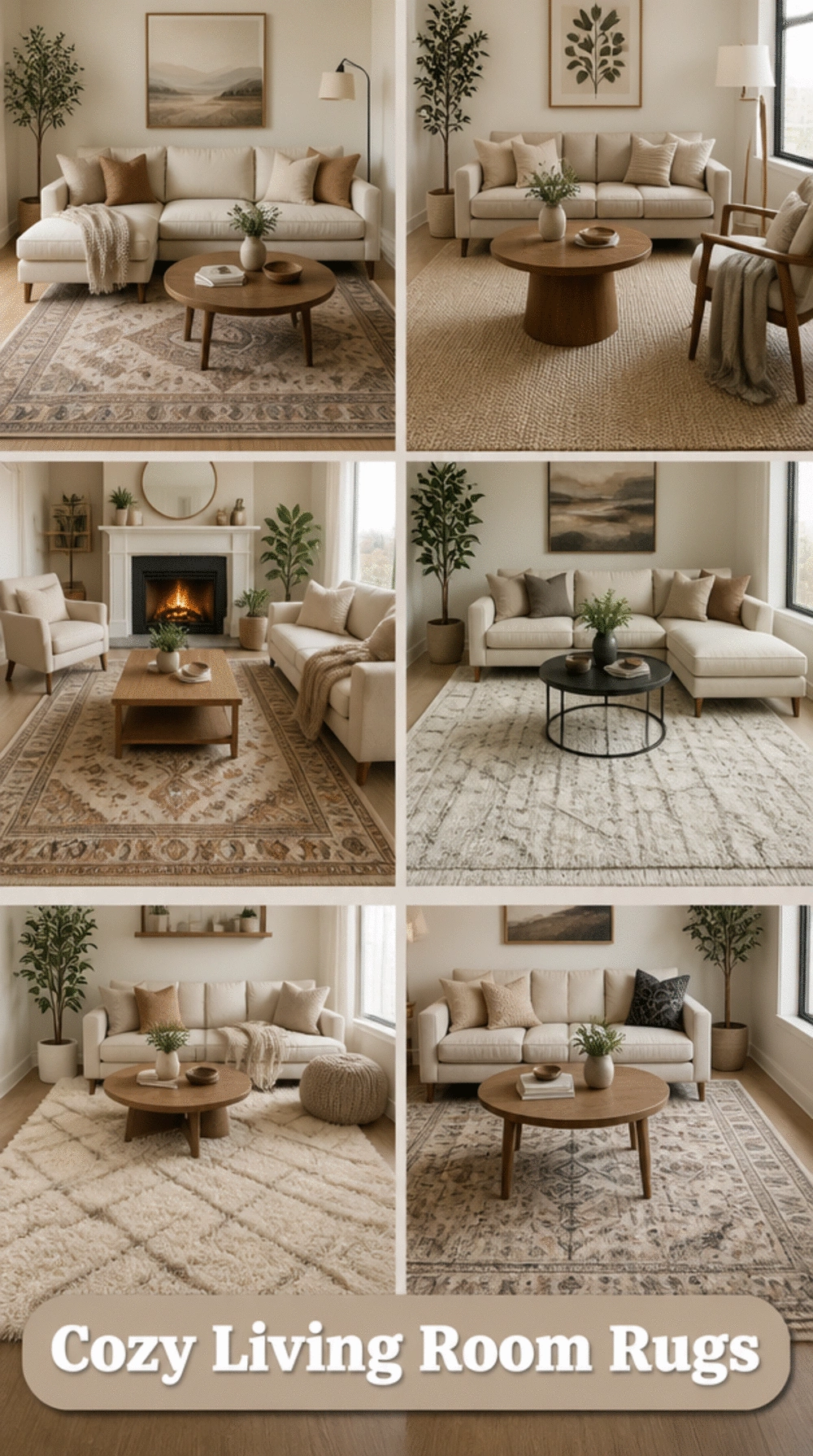 Small Open-Plan Living Room Rug That Anchors the Seating Zone in a Tiny Combined Space